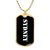 Sydney v3 - 18k Gold Finished Luxury Dog Tag Necklace