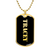 Tracey v2 - 18k Gold Finished Luxury Dog Tag Necklace