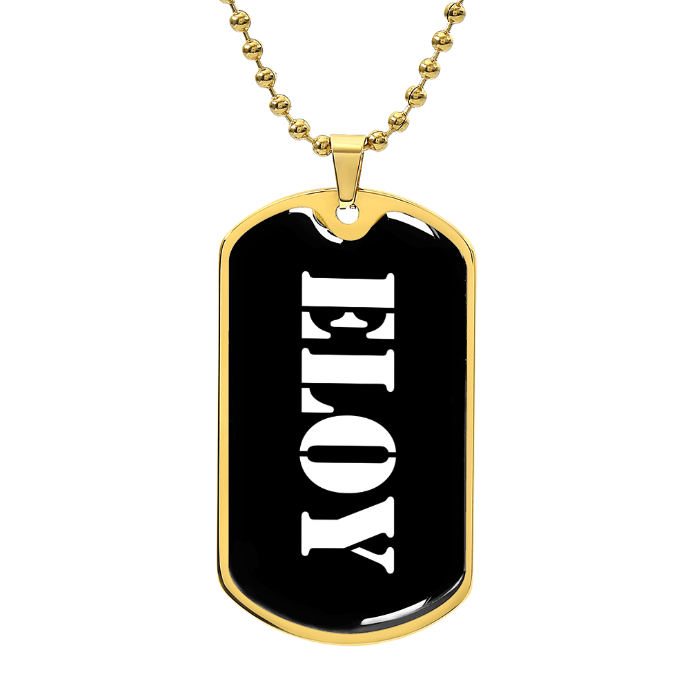 Eloy v3 - 18k Gold Finished Luxury Dog Tag Necklace