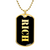 Rich v2 - 18k Gold Finished Luxury Dog Tag Necklace