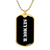 Seymour v3 - 18k Gold Finished Luxury Dog Tag Necklace