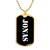 Jonas v3 - 18k Gold Finished Luxury Dog Tag Necklace