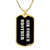 Air Force Brother v3 - 18k Gold Finished Luxury Dog Tag Necklace
