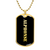 Alphonse v2 - 18k Gold Finished Luxury Dog Tag Necklace