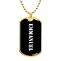 Emmanuel v3 - 18k Gold Finished Luxury Dog Tag Necklace