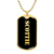 Scottie v2 - 18k Gold Finished Luxury Dog Tag Necklace