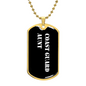 Coast Guard Aunt v3 - 18k Gold Finished Luxury Dog Tag Necklace