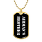 Airman's Brother v3 - 18k Gold Finished Luxury Dog Tag Necklace