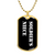 Soldier's Niece v3 - 18k Gold Finished Luxury Dog Tag Necklace