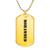 Mohammed - 18k Gold Finished Luxury Dog Tag Necklace