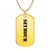 Seymour - 18k Gold Finished Luxury Dog Tag Necklace