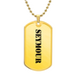 Seymour - 18k Gold Finished Luxury Dog Tag Necklace