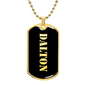 Dalton v2 - 18k Gold Finished Luxury Dog Tag Necklace