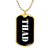 Thad v3 - 18k Gold Finished Luxury Dog Tag Necklace