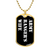 Army Ranger's Wife v3 - 18k Gold Finished Luxury Dog Tag Necklace