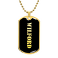 Wilford v2 - 18k Gold Finished Luxury Dog Tag Necklace