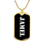 Jamel v3 - 18k Gold Finished Luxury Dog Tag Necklace