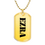 Ezra - 18k Gold Finished Luxury Dog Tag Necklace