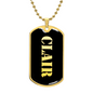 Clair v2 - 18k Gold Finished Luxury Dog Tag Necklace