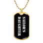 Sailor's Daughter v3 - 18k Gold Finished Luxury Dog Tag Necklace