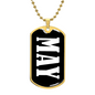 May v03 - 18k Gold Finished Luxury Dog Tag Necklace
