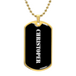 Christoper v3 - 18k Gold Finished Luxury Dog Tag Necklace