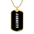 Jarrett v3 - 18k Gold Finished Luxury Dog Tag Necklace