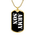 Army Son v3 - 18k Gold Finished Luxury Dog Tag Necklace