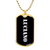 Luciano v3 - 18k Gold Finished Luxury Dog Tag Necklace