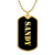 Sandy v2 - 18k Gold Finished Luxury Dog Tag Necklace