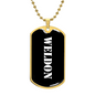 Weldon v3 - 18k Gold Finished Luxury Dog Tag Necklace