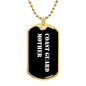 Coast Guard Mother v3 - 18k Gold Finished Luxury Dog Tag Necklace