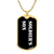 Soldier's Son v3 - 18k Gold Finished Luxury Dog Tag Necklace