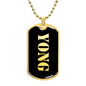 Yong v2 - 18k Gold Finished Luxury Dog Tag Necklace