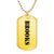 Brooks - 18k Gold Finished Luxury Dog Tag Necklace