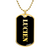 Lucien v2 - 18k Gold Finished Luxury Dog Tag Necklace