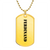 Ferdinand - 18k Gold Finished Luxury Dog Tag Necklace