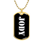 Jody v3 - 18k Gold Finished Luxury Dog Tag Necklace