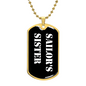 Sailor's Sister v3 - 18k Gold Finished Luxury Dog Tag Necklace