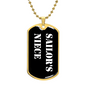 Sailor's Niece v3 - 18k Gold Finished Luxury Dog Tag Necklace