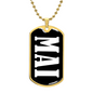 Mai v03 - 18k Gold Finished Luxury Dog Tag Necklace