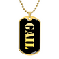Gail v2 - 18k Gold Finished Luxury Dog Tag Necklace