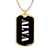 Alva v3 - 18k Gold Finished Luxury Dog Tag Necklace