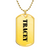 Tracey - 18k Gold Finished Luxury Dog Tag Necklace