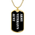Army Veteran's Aunt v3 - 18k Gold Finished Luxury Dog Tag Necklace