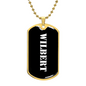 Wilbert v3 - 18k Gold Finished Luxury Dog Tag Necklace