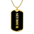 Seymour v2 - 18k Gold Finished Luxury Dog Tag Necklace