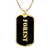 Forest v2 - 18k Gold Finished Luxury Dog Tag Necklace