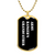 Army Ranger's Grandfather v3 - 18k Gold Finished Luxury Dog Tag Necklace