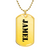 Jamel - 18k Gold Finished Luxury Dog Tag Necklace